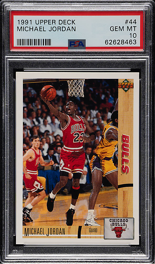1991-1992 Upper Deck Basketball #44 Michael Jordan PSA GEM MINT 10