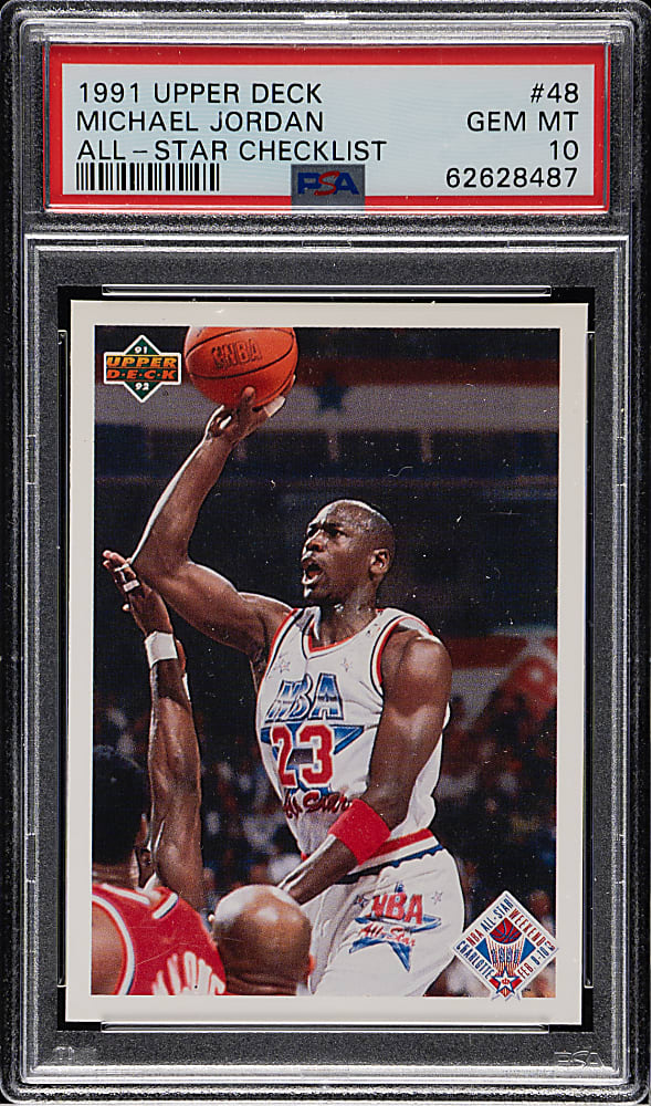 1991-1992 Upper Deck Basketball #48 Michael Jordan All-Star PSA GEM MINT 10