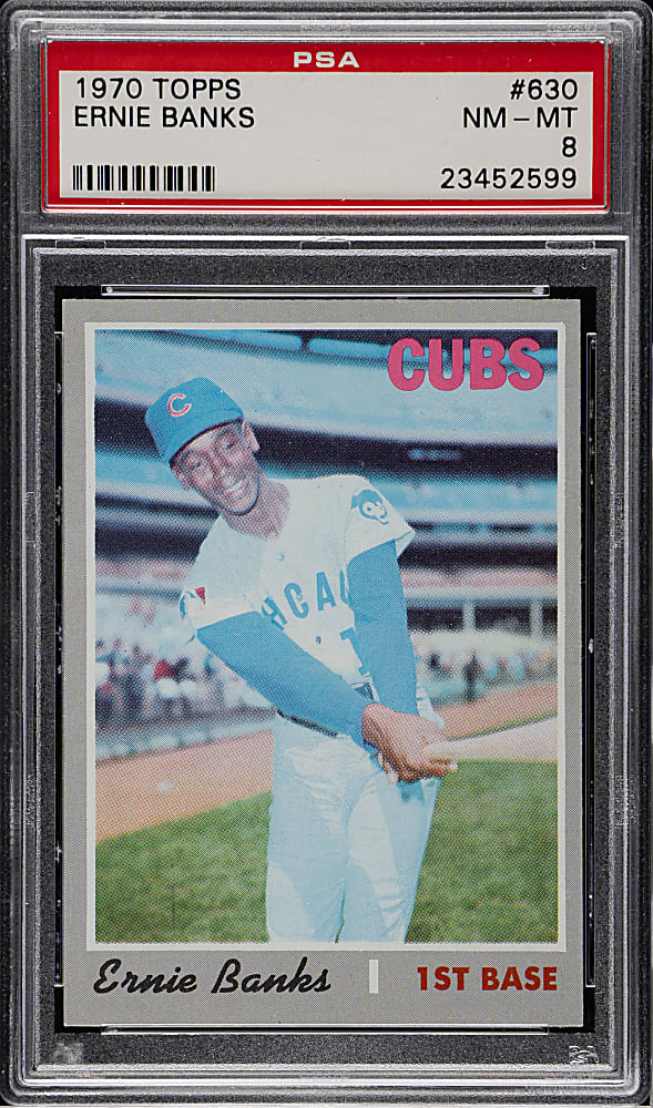 1970 Topps #630 Ernie Banks PSA NM-MT 8