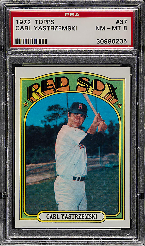 1972 Topps #37 Carl Yastrzemski PSA NM-MT 8
