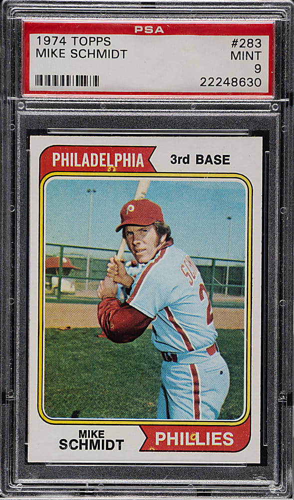 1974 Topps #283 Mike Schmidt PSA MINT 9