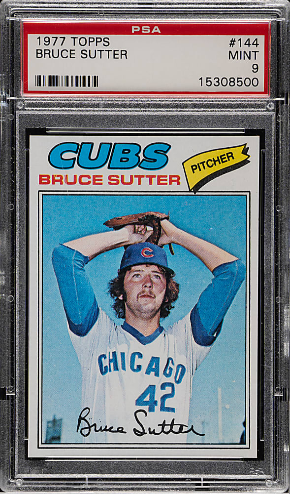 1977 Topps #144 Bruce Sutter Rookie PSA MINT 9