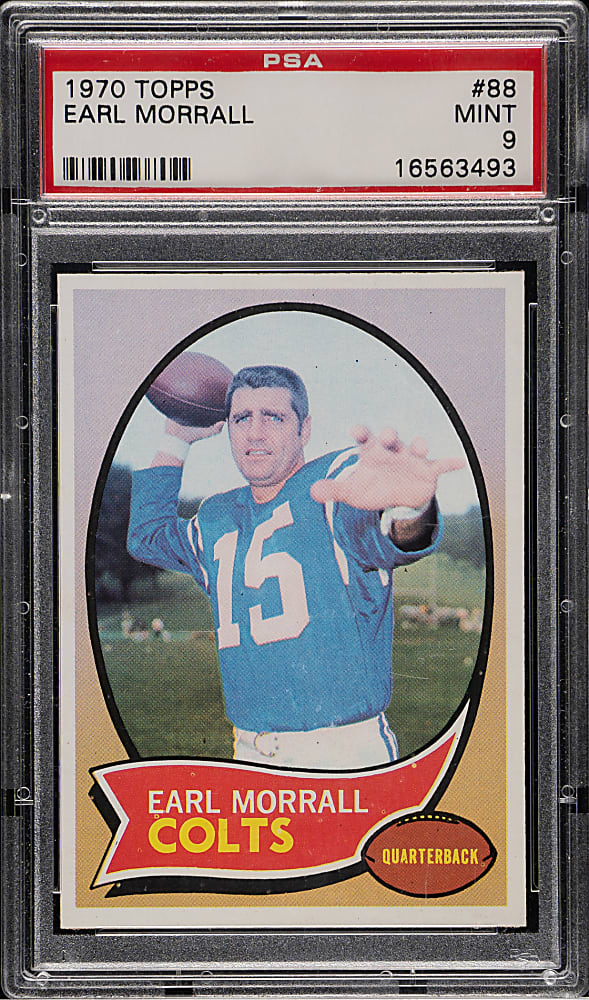 1970 Topps Football #88 Earl Morrall PSA MINT 9