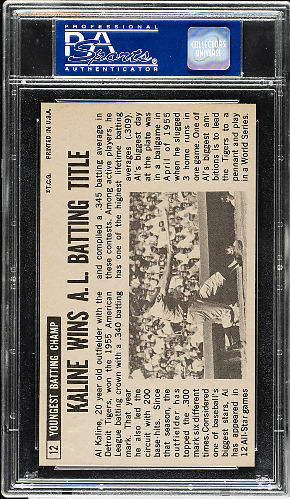 1964 Topps Giants #12 Al Kaline PSA MINT 9