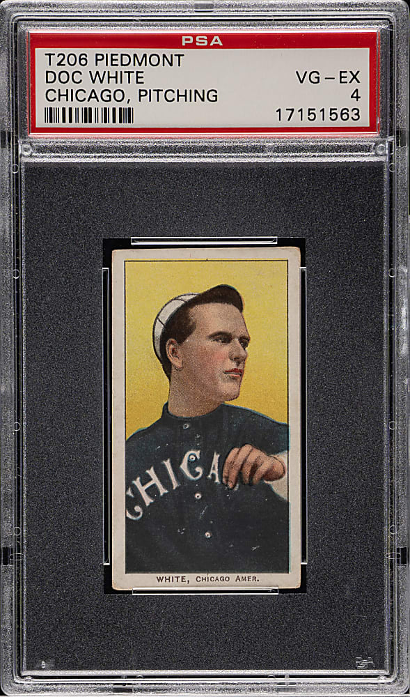 1909-1911 T206 White Border Doc White Pitching PSA VG-EX 4