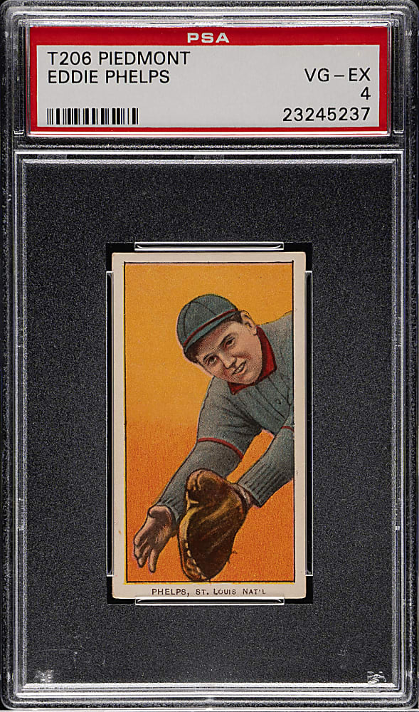 1909-1911 T206 White Border Eddie Phelps PSA VG-EX 4