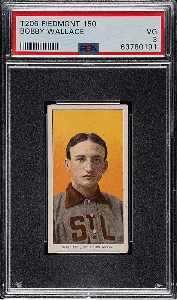 1909-1911 T206 White Border Bobby Wallace PSA VG 3