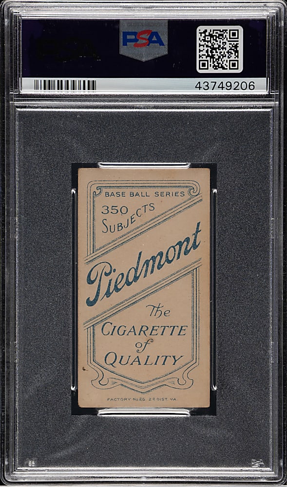 1909-1911 T206 White Border Miller Huggins Hands At Mouth PSA VG 3