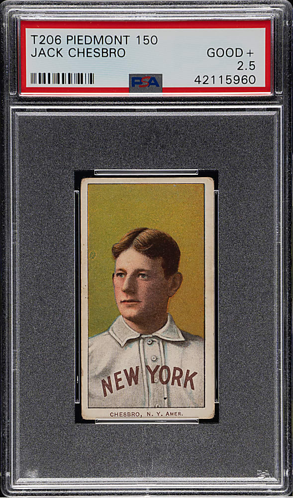 1909-1911 T206 White Border Jack Chesbro PSA GOOD+ 2.5