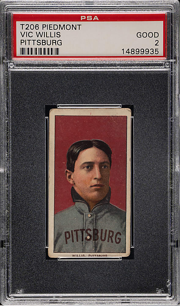 1909-1911 T206 White Border Vic Willis Portrait PSA GOOD 2
