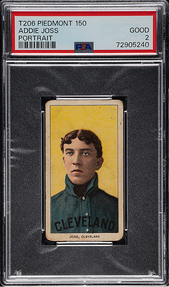 1909-1911 T206 White Border Addie Joss Portrait PSA GOOD 2