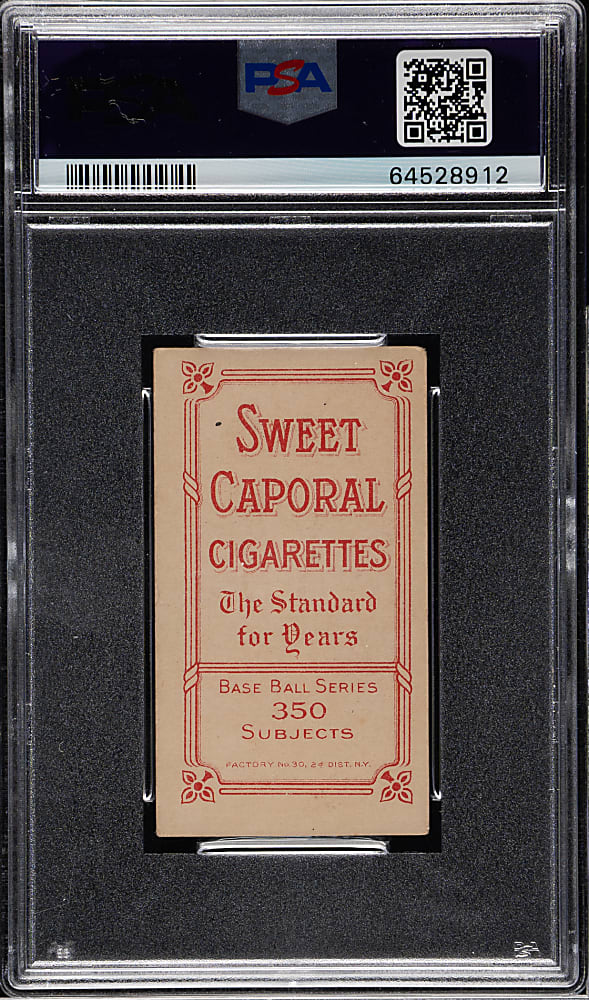 1909-1911 T206 White Border Hughie Jennings One Hand Showing PSA GOOD 2