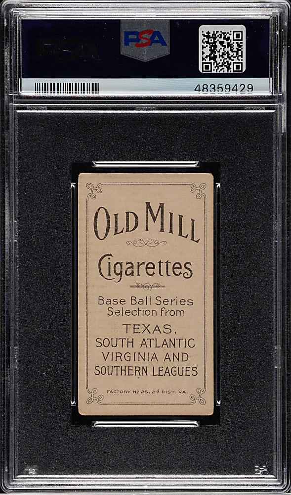 1909-1911 T206 White Border Dolly Stark Southern Leaguer PSA GOOD 2 - Old Mill Back