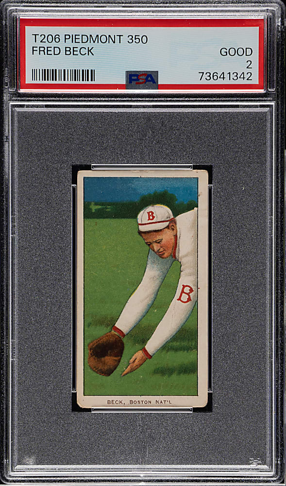 1909-1911 T206 White Border Fred Beck PSA GOOD 2