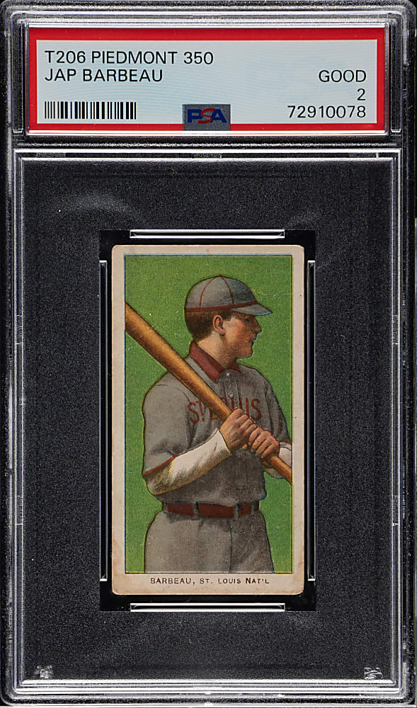 1909-1911 T206 White Border Jap Barbeau PSA GOOD 2