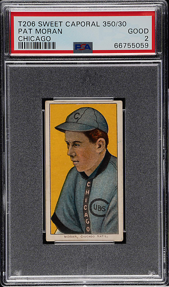 1909-1911 T206 White Border Pat Moran PSA GOOD 2
