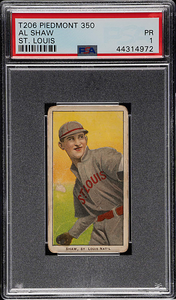 1909-1911 T206 White Border Al Shaw PSA POOR 1