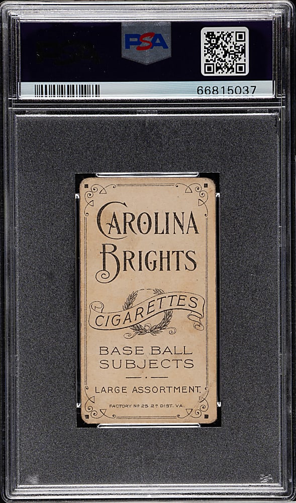 1909-1911 T206 White Border Bill Lattimore PSA POOR 1 - Carolina Brights Back