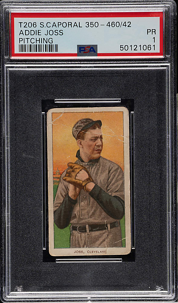 1909-1911 T206 White Border Addie Joss Pitching PSA POOR 1