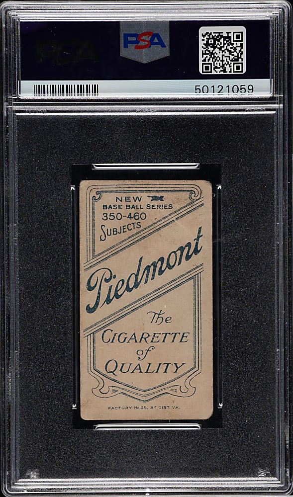 1909-1911 T206 White Border Zack Wheat Rookie PSA POOR 1