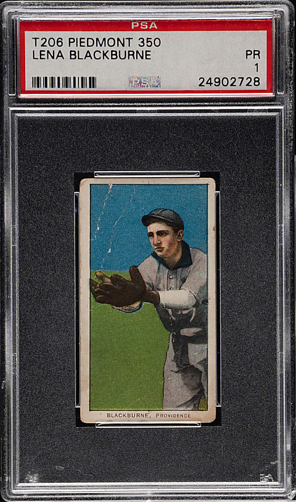 1909-1911 T206 White Border Lena Blackburne PSA POOR 1