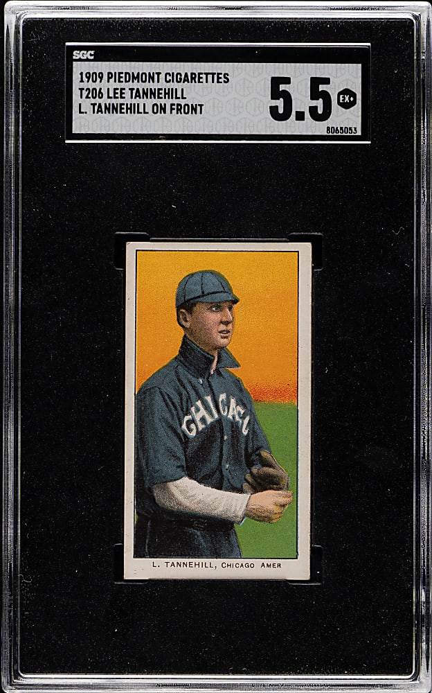1909-1911 T206 White Border Lee Tannehill (L. Tannehill on Front) SGC EX+ 5.5