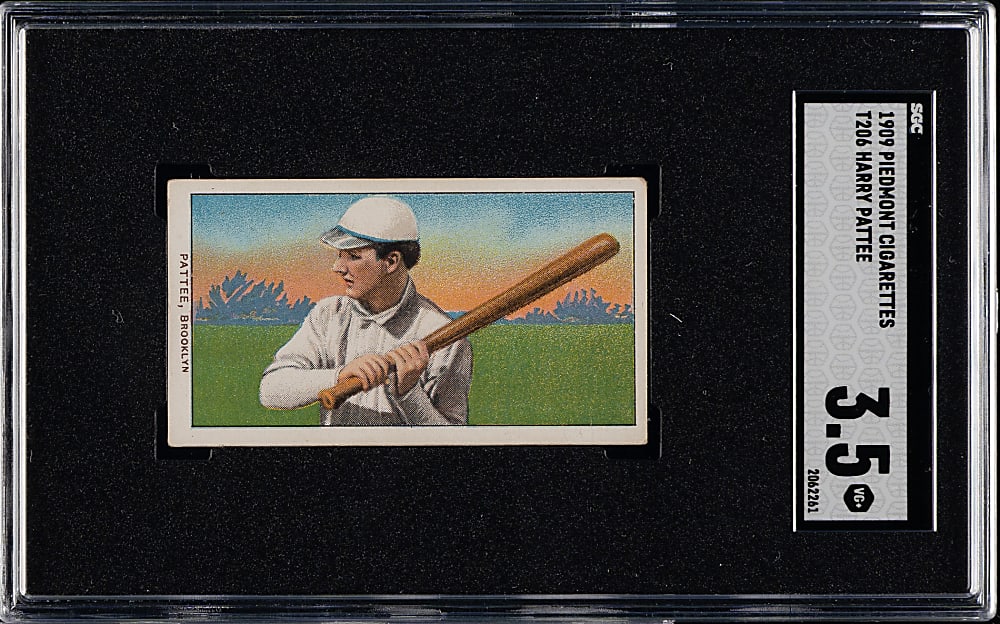 1909-1911 T206 White Border Harry Pattee SGC VG+ 3.5