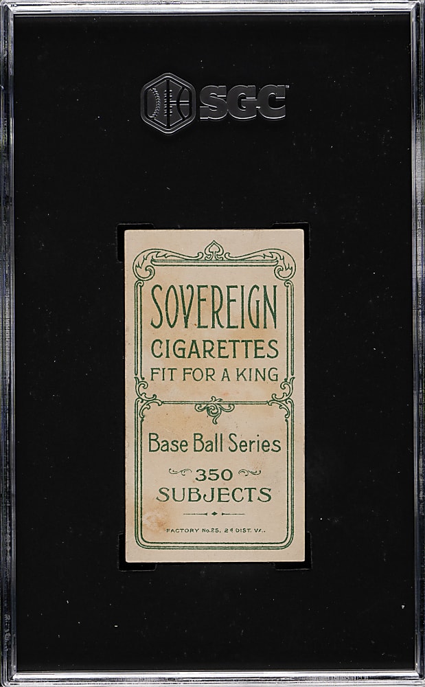 1909-1911 T206 White Border Hooks Wiltse Portrait No Cap SGC VG 3 - Sovereign 350 Back