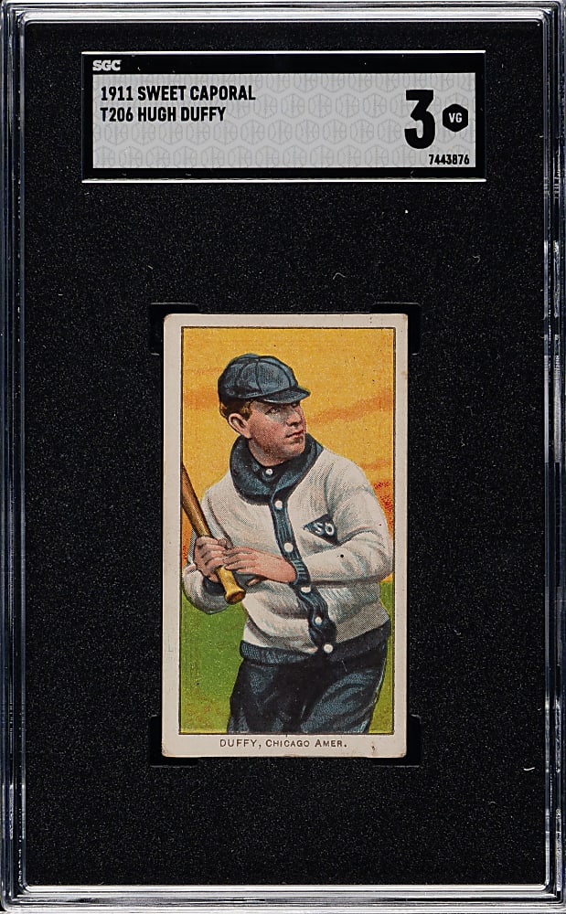 1909-1911 T206 White Border Hugh Duffy SGC VG 3