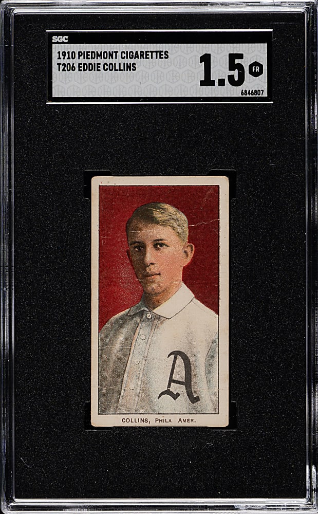 1909-1911 T206 White Border Eddie Collins SGC FAIR 1.5