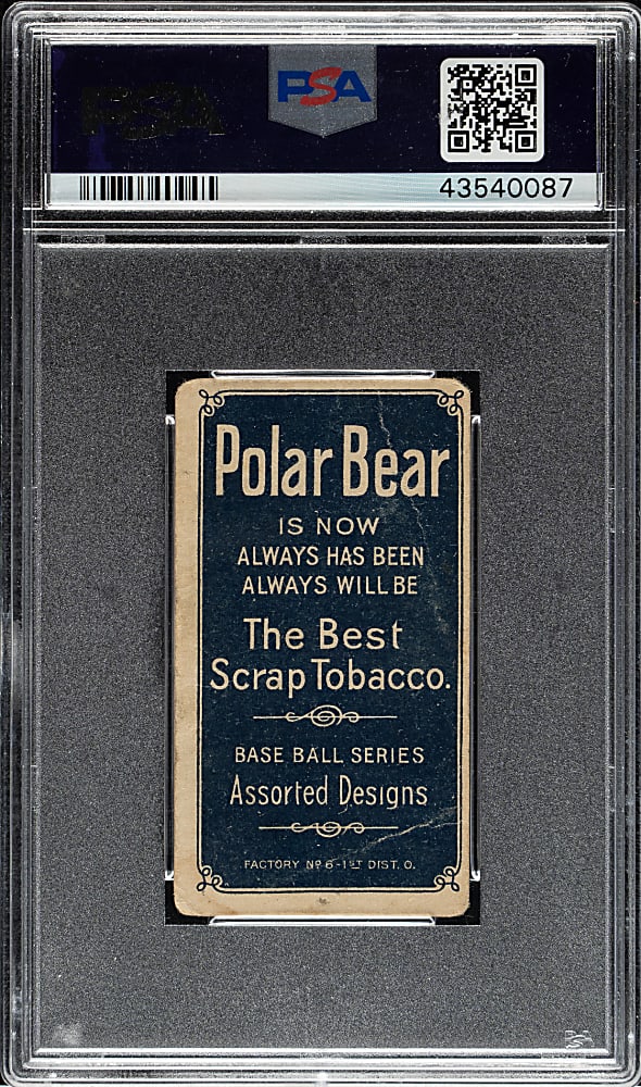 1909-1911 T206 White Border Bill O'Hara St. Louis Variation PSA POOR 1 - Polar Bear Back