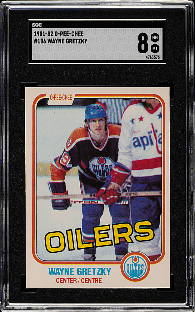 1981-1982 O-Pee-Chee Hockey #106 Wayne Gretzky SGC NM/MT 8