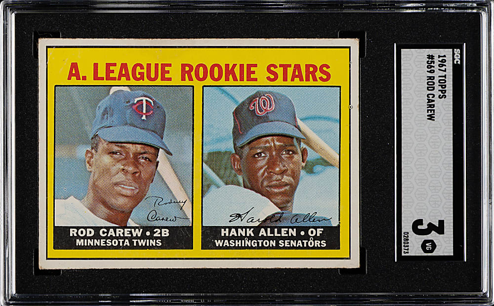 1967 Topps #569 Rod Carew Rookie SGC VG 3
