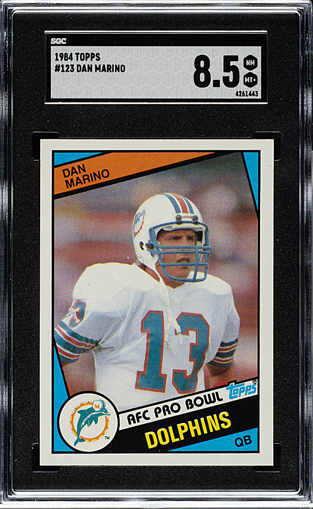 1984 Topps Football #123 Dan Marino Rookie SGC NM/MT+ 8.5