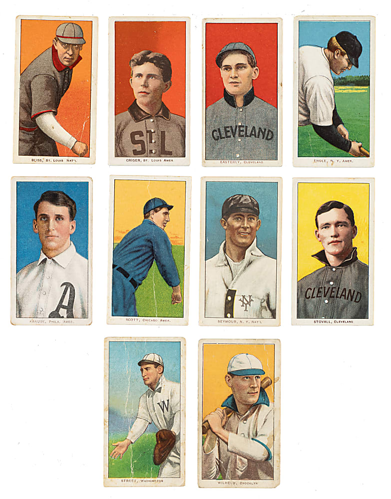 1909-1911 T206 White Border Scarce Back Collection (14)
