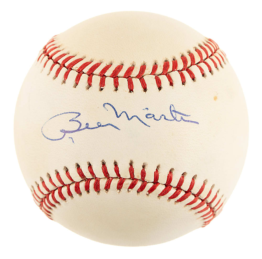 Billy Martin Single-Signed Baseball - JSA