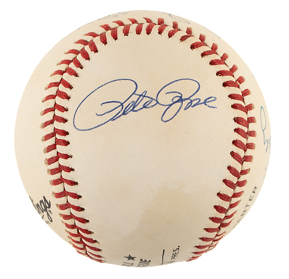 Hall of Fame and Star Single-Signed and Multi-Signed Baseball Collection (6) Including Whitey Ford and Ken Griffey Jr.