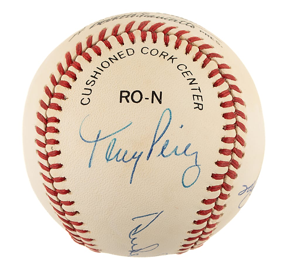 Hall of Fame and Star Single-Signed and Multi-Signed Baseball Collection (6) Including Whitey Ford and Ken Griffey Jr.
