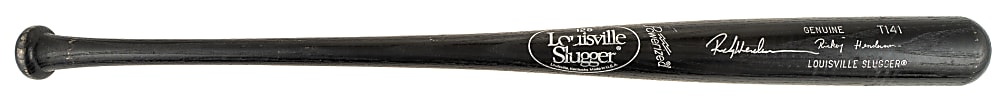 Rickey Henderson Signed Bat - JSA