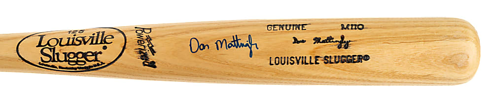 Don Mattingly Signed Bat - JSA
