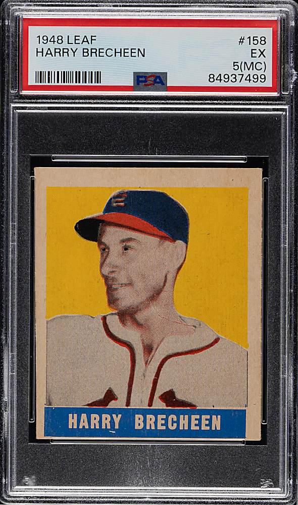 1948-1949 Leaf #158 Harry Brecheen Short Print PSA EX 5 (MC)
