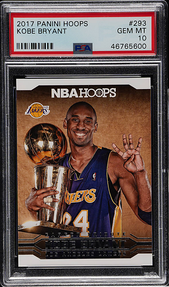 2017-2018 Panini Hoops Basketball #293 Kobe Bryant PSA GEM MINT 10