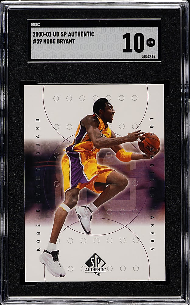 2000-2001 Upper Deck SP Authentic Basketball #39 Kobe Bryant SGC GEM MINT 10