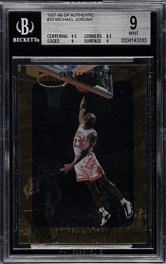 1997-1998 Upper Deck SP Authentic Basketball #23 Michael Jordan BGS MINT 9