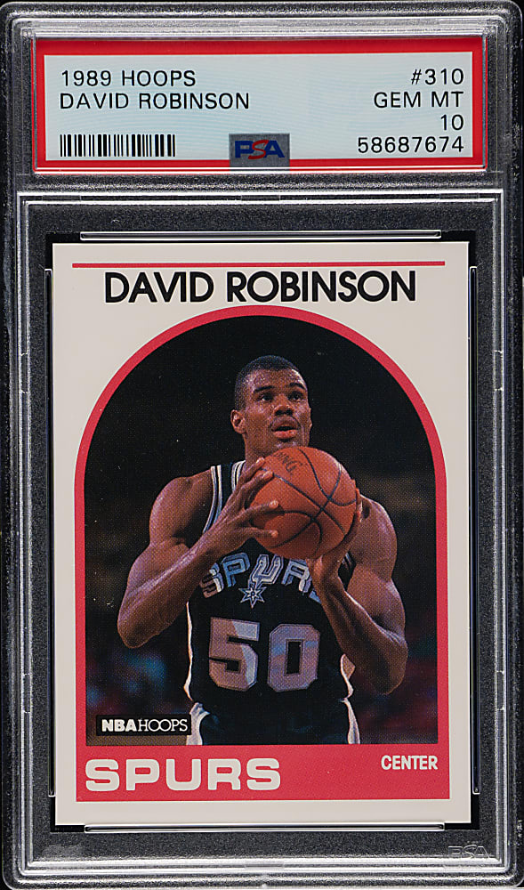 1989-1990 Hoops Basketball #138 David Robinson Rookie PSA GEM MINT 10