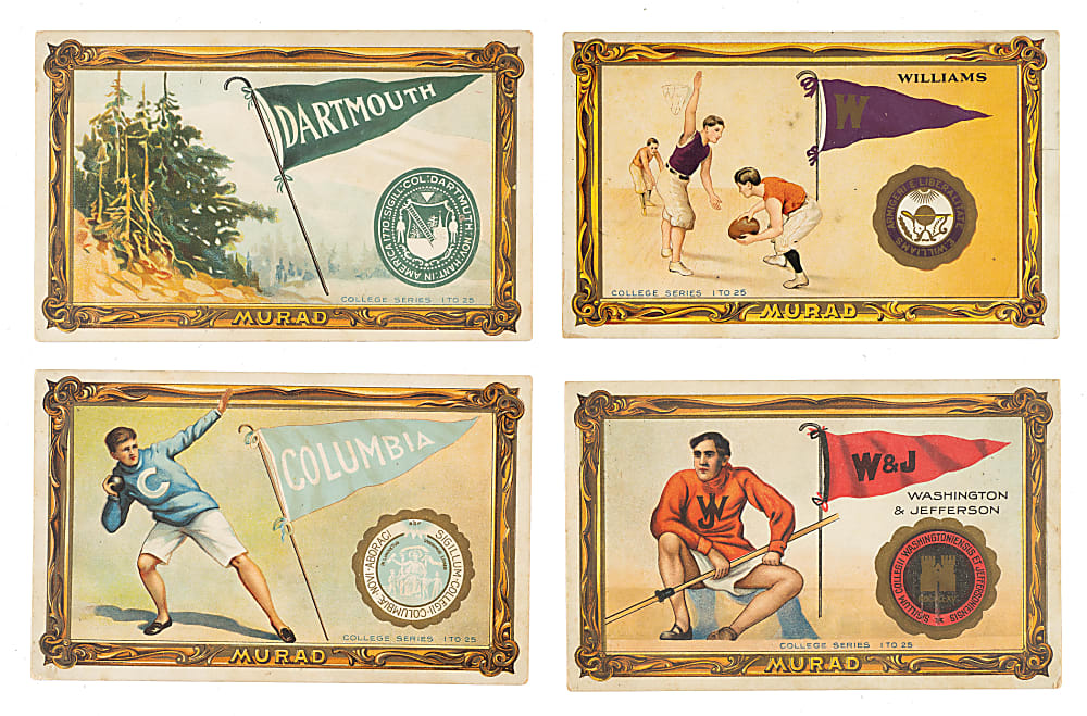 Circa 1910s T51 and T6 Murad "College Series" Collection (12) Including Williams Basketball