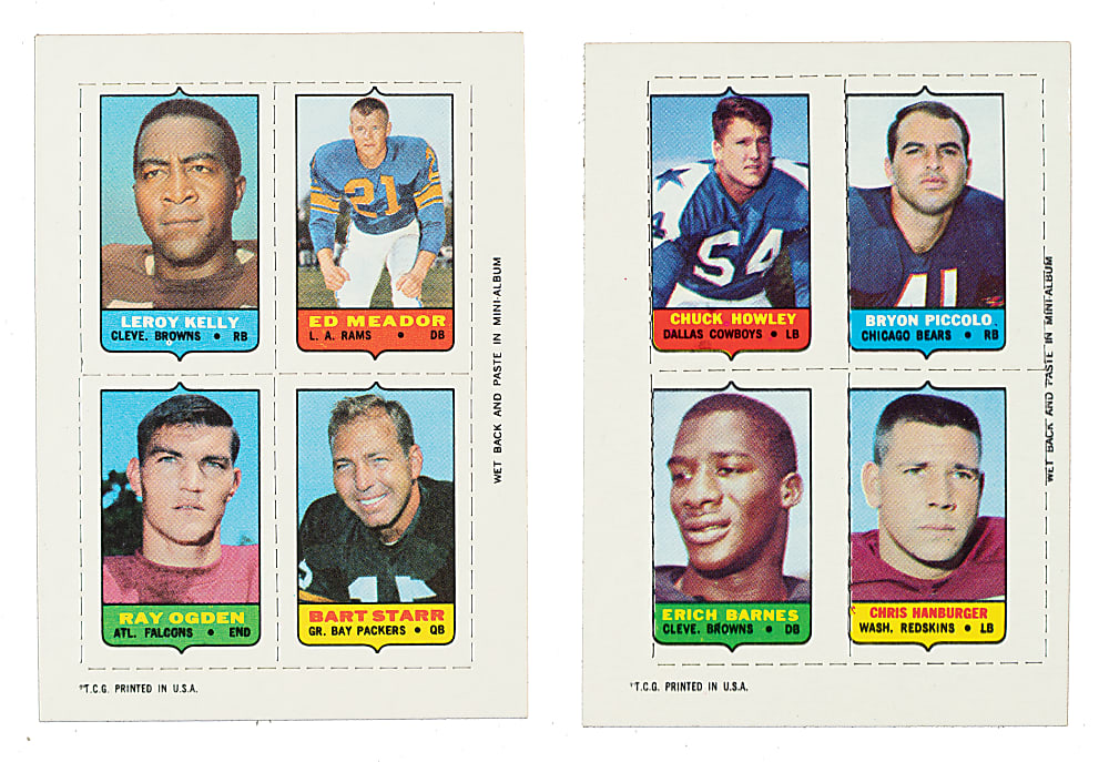 1969 Topps Football 4-in-1 Complete Set (66)