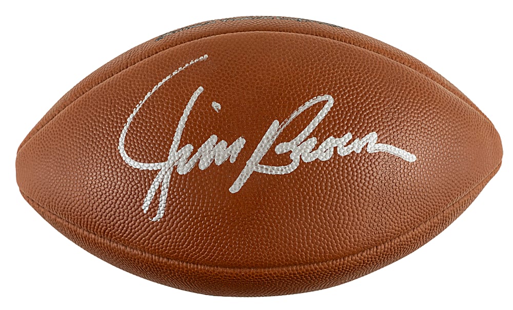 Jim Brown Signed Wilson Football - JSA