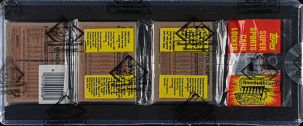 1983 Topps Unopened Rack Pack - Ryne Sandberg Rookie on Back - BBCE