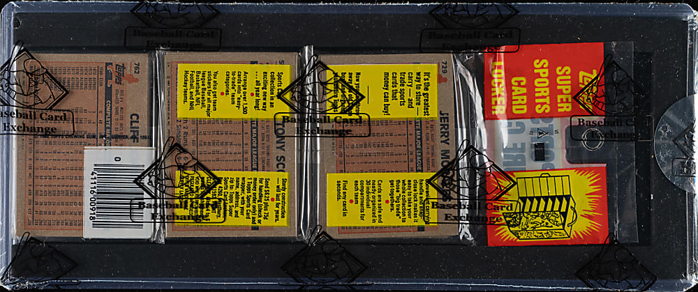 1983 Topps Unopened Rack Pack - Wade Boggs Rookie on Top - BBCE